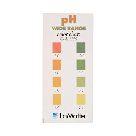 Lamotte Lamotte 1359 COLOR CHART, PH RANGE FINDING 1359